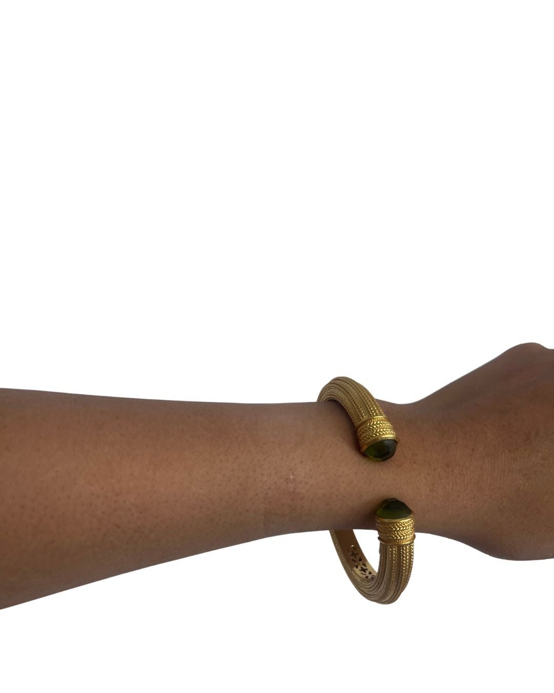 JULIE VOS Cannes Demi Gold Cuff Bracelet