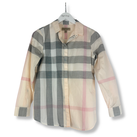 BURBERRY Pink Classic Plaid Button Down