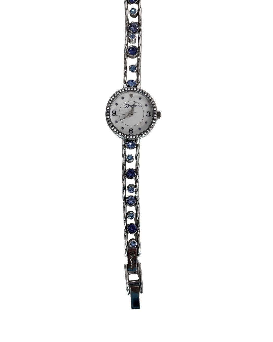 BRIGHTON Corona Blue & Lavender Rhinestone Watch