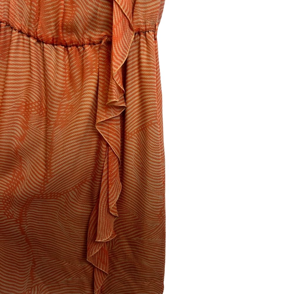 Armani Scoop Neck Ruffle Sleeveless Top Size 2