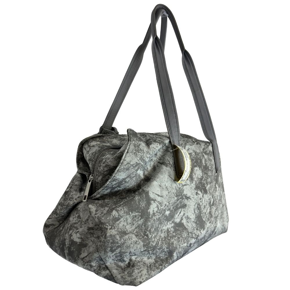 Lululemon Oversized Gym Bag – Gray Lavender Toned Nylon with Functional Sport Design