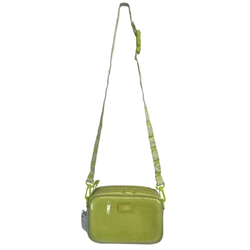UGG Clear Patent Leather & Nylon Crossbody Bag – Celery Green (With Dust Cover)