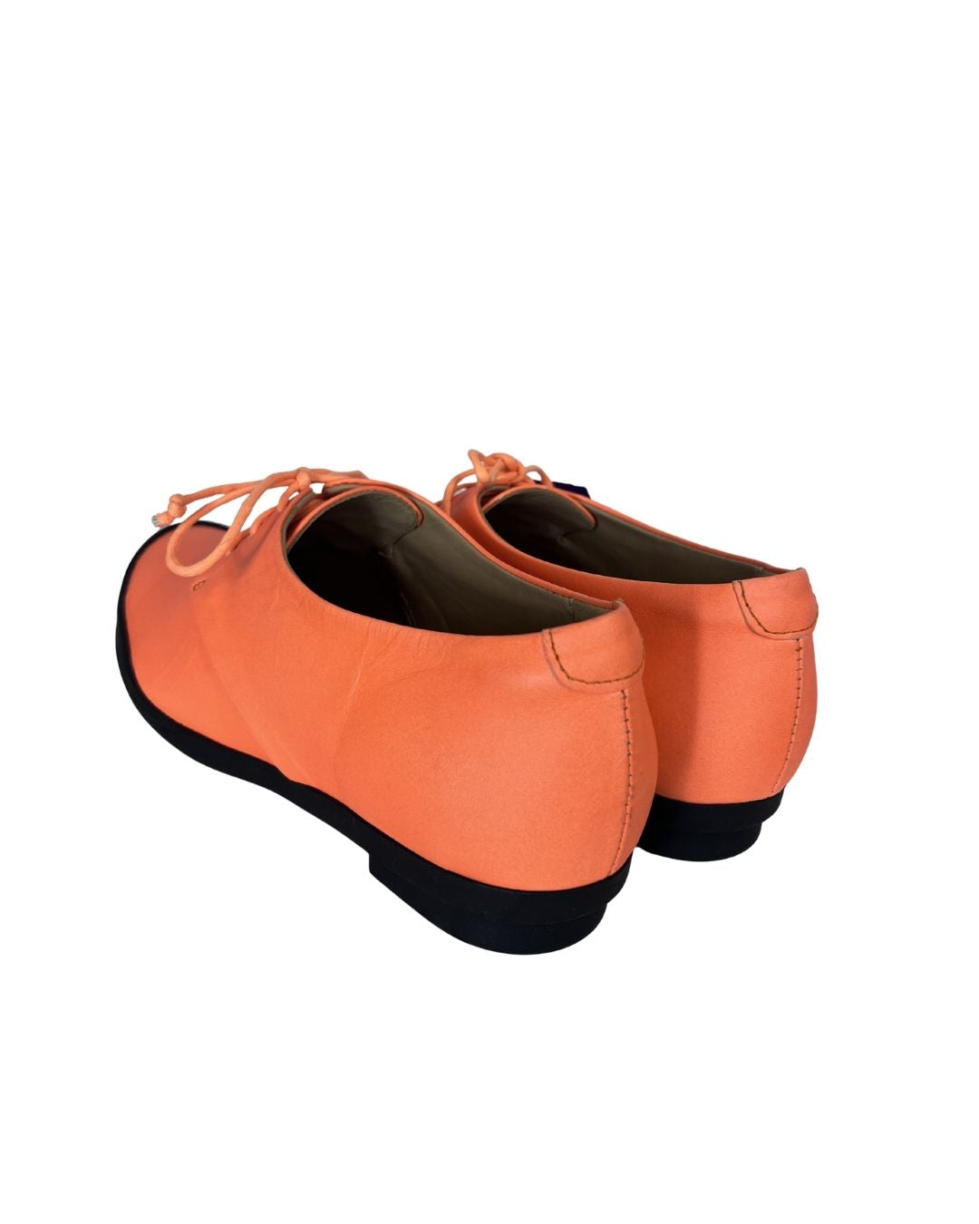 TRACEY NEULS Orange Leather Lace Up SHoes (Size 10)