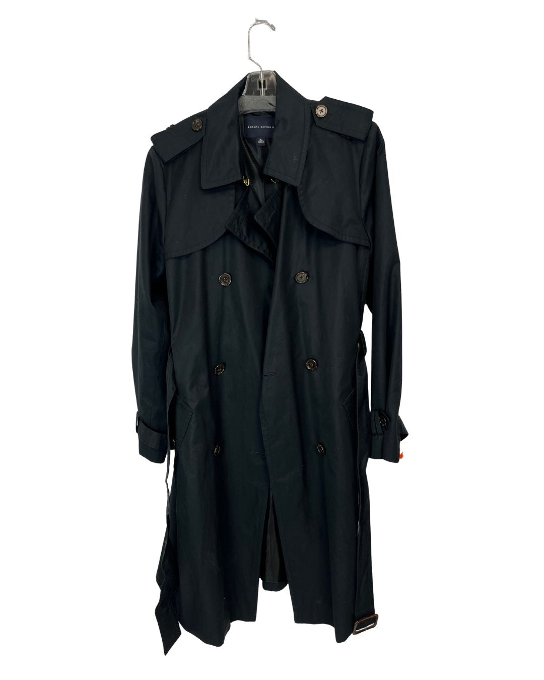 BANANA REPUBLIC Black Belted Trench Coat (Size XL)