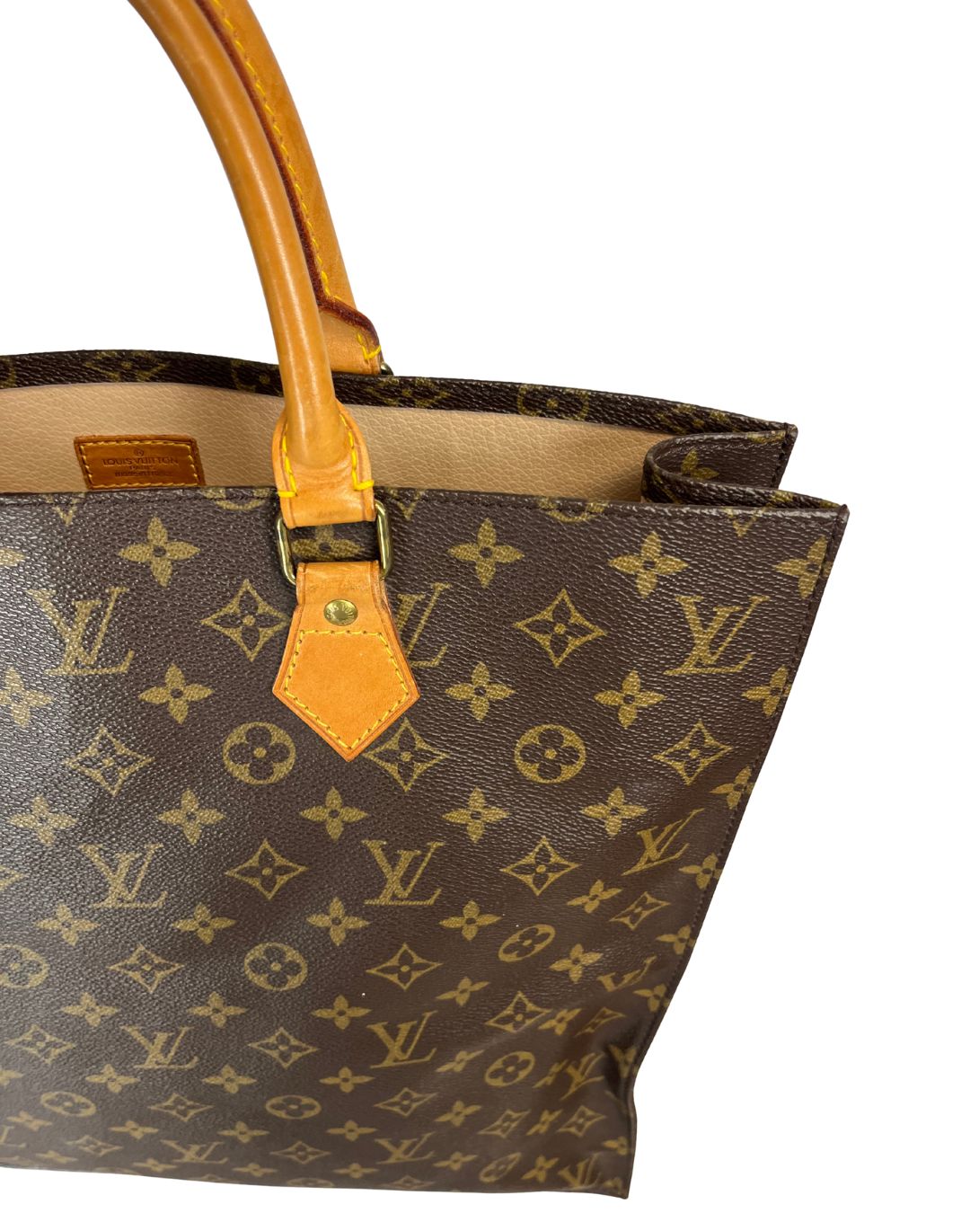 LOUIS VUITTON Vintage Sac Plat Monogram Tote Bag