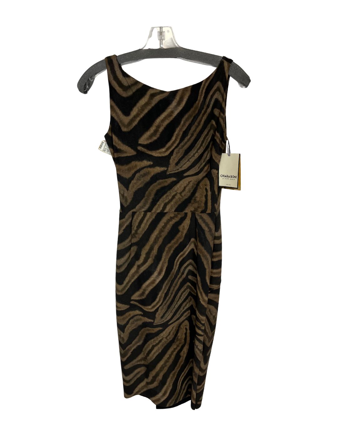 CHIARA BONI La Petite Robe Brown and Black Dress (Size 6)