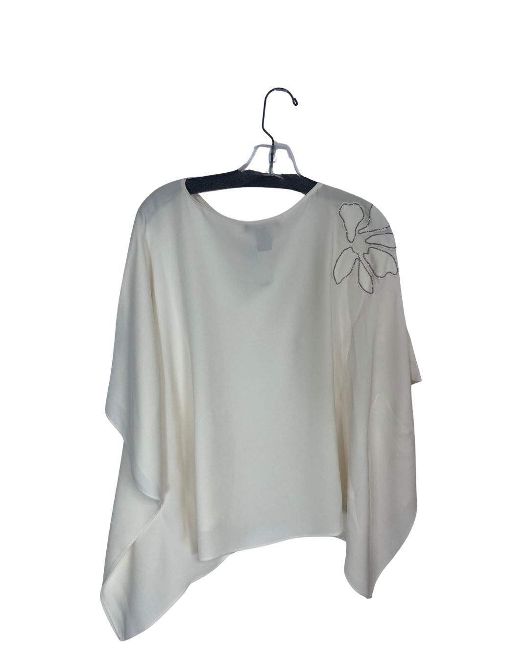 LAFAYETTE 148 Oversized Ponch Ivory Top (Size S)