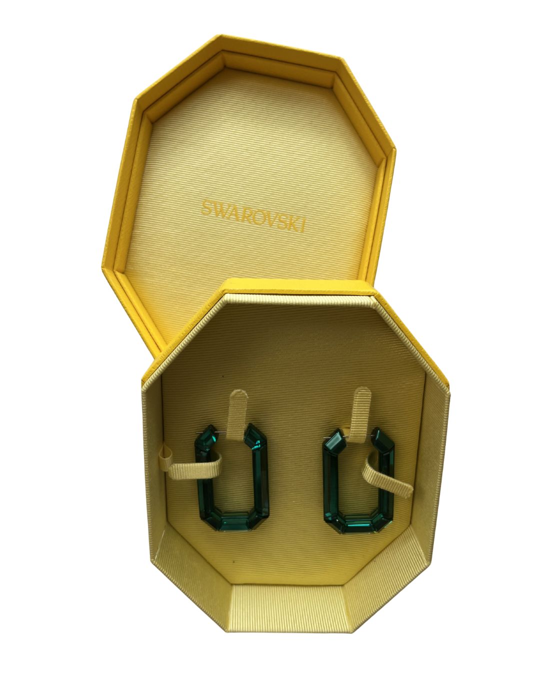 SWAROVSKI Lucent Green Hoop Earrings