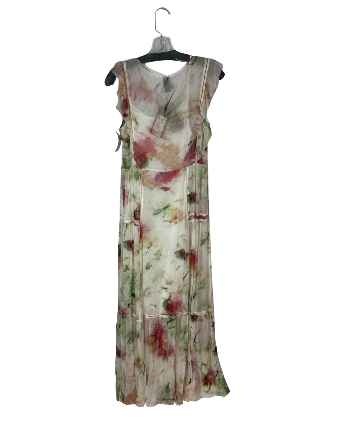 BOSS Dracina Beige Floral Maxi Dress (Size S)
