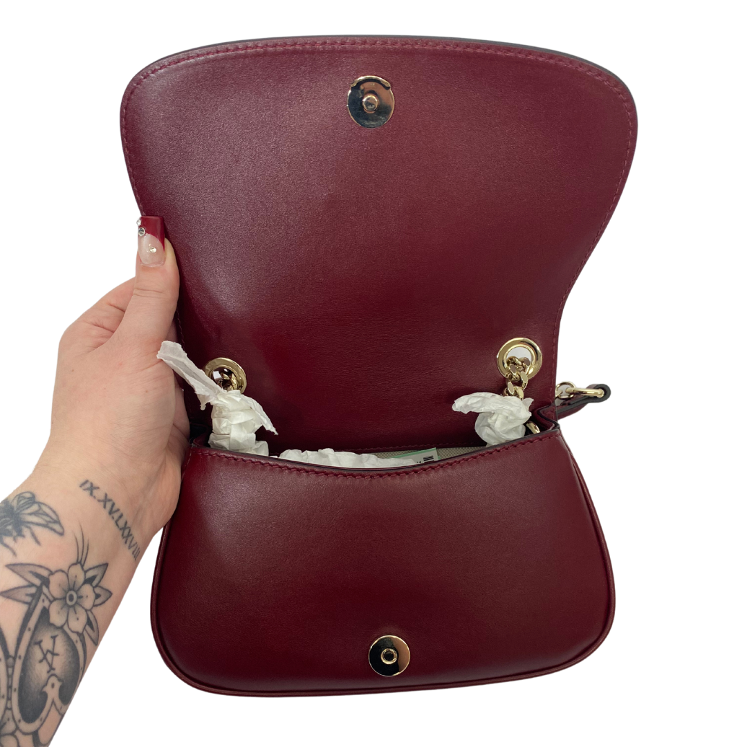 GUCCI Rosso Ancora Red Leather Bag