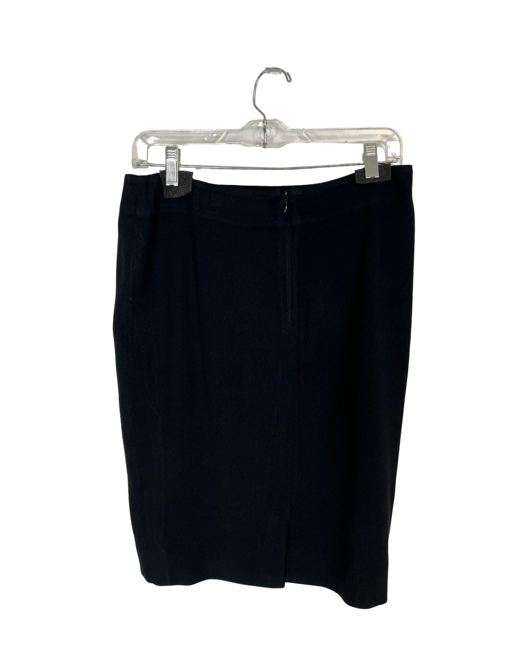 CHRISTIAN DIOR Pleated Black Jacket & Skirt Set (Size S)