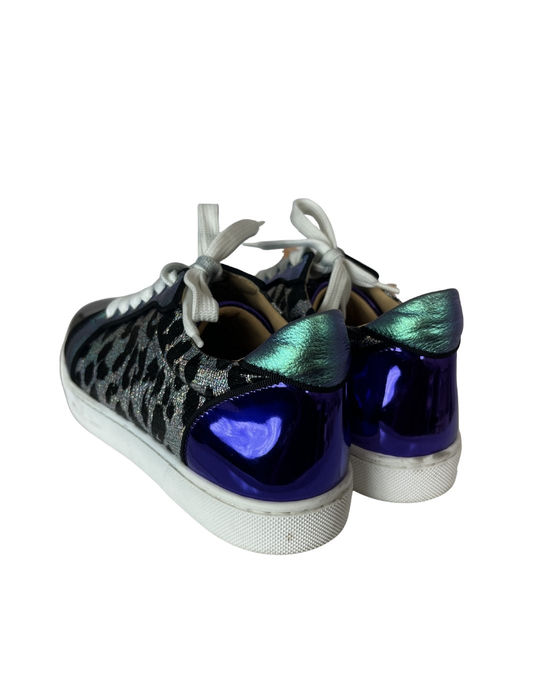 CHRISTIAN LOUBOUTIN Vieira Orlato Multi-Color Metallic Sneakers (Size 38)