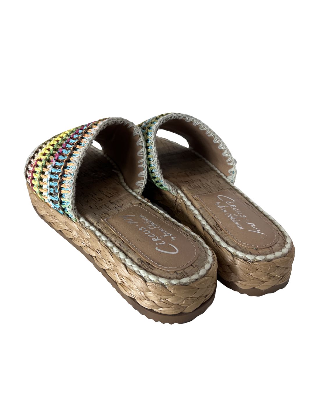 SAM EDELMAN Woven Multi-Color Sandals (Size 8.5)