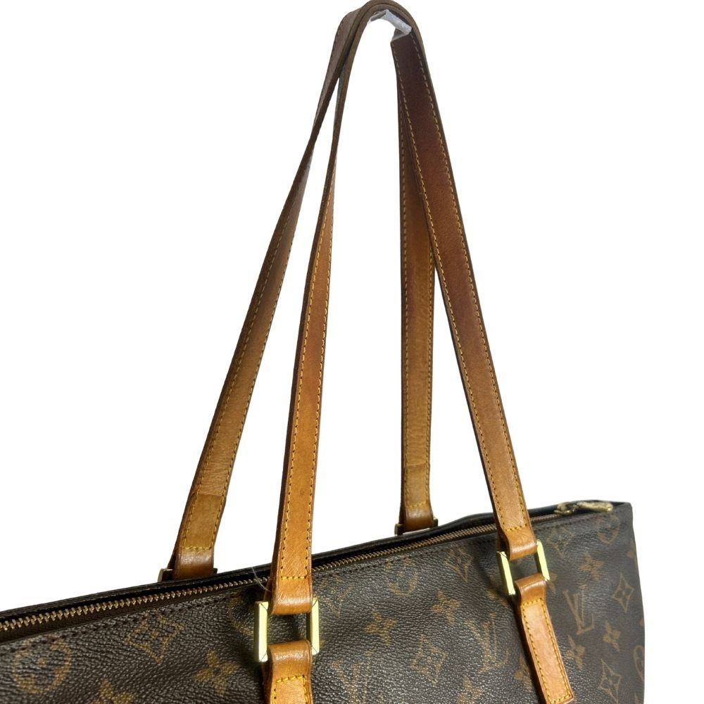 Louis Vuitton Cabas Mezzo Monogram Tote – Brown Canvas with Goldtone Hardware (Authenticated)