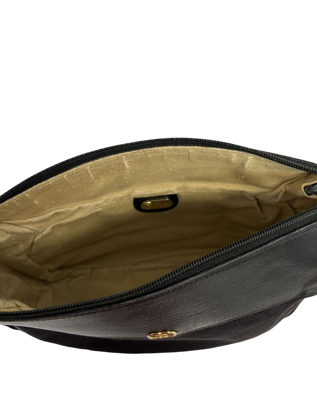 GUCCI Vintage Black Monogram Crossbody Bag