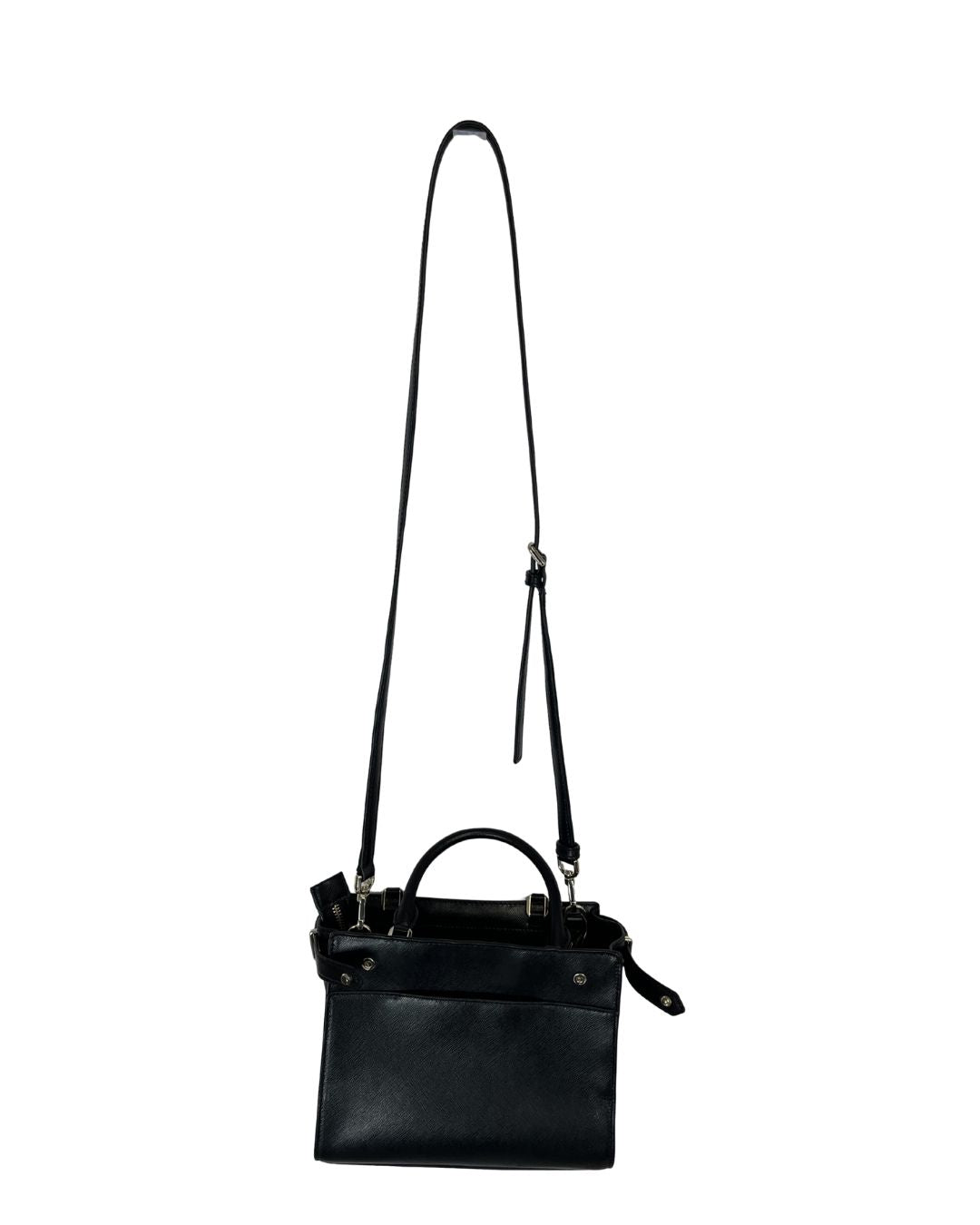 KATE SPADE Staci Black Leather Satchel Handbag