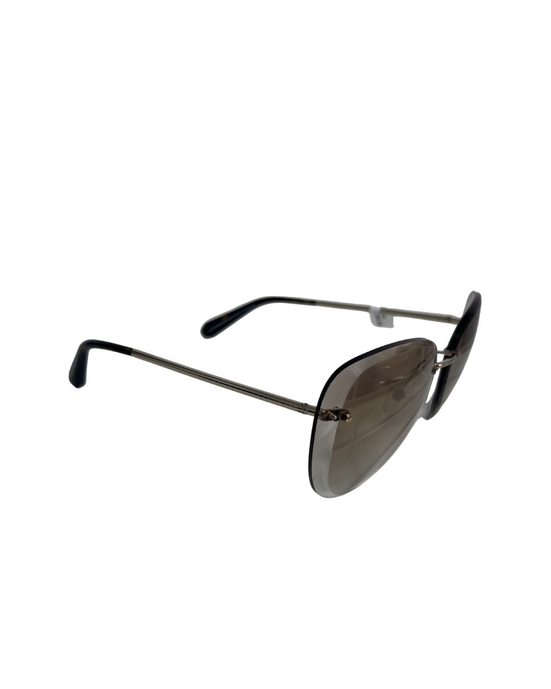 CHANEL Triangle Gold Sunglasses