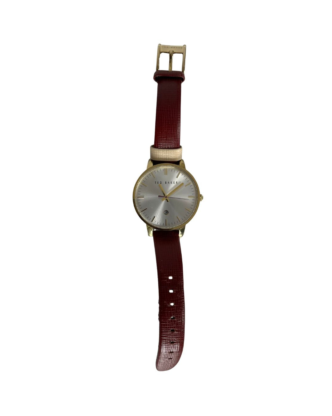 TED BAKER Kate Saffiano Leather Watch