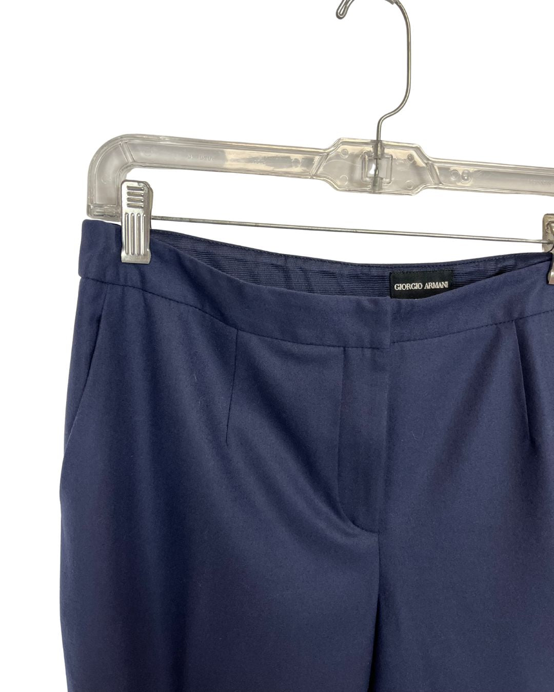 GIORGIO ARMANI Navy Blue Trousers/Pants (Size L)