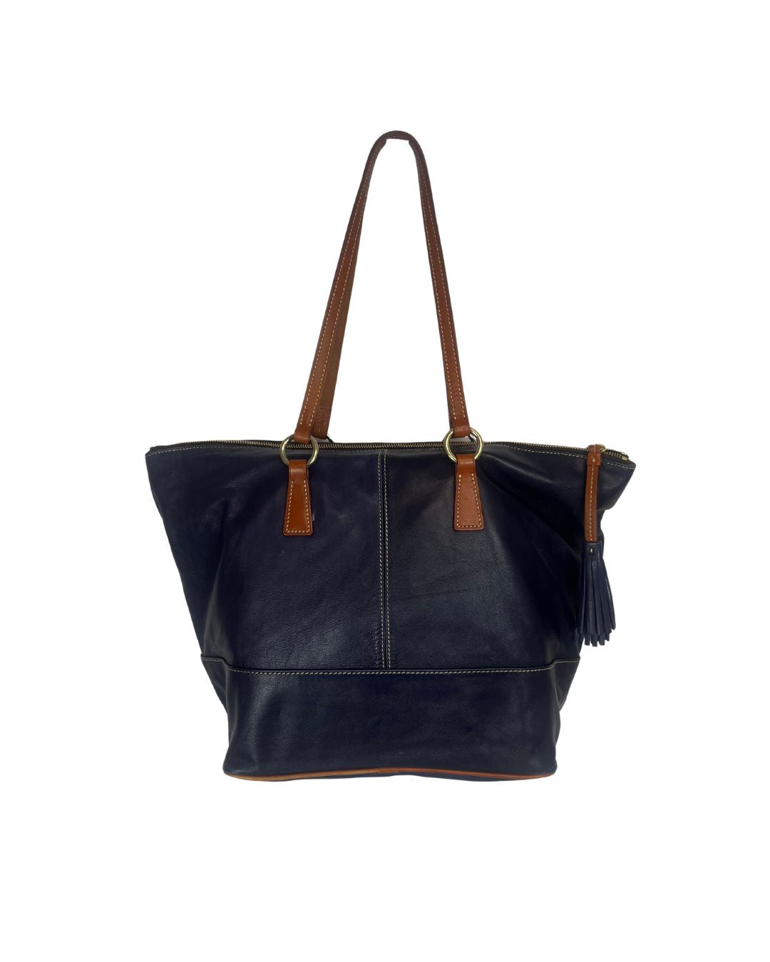 Dooney & Bourke Navy Leather Tote