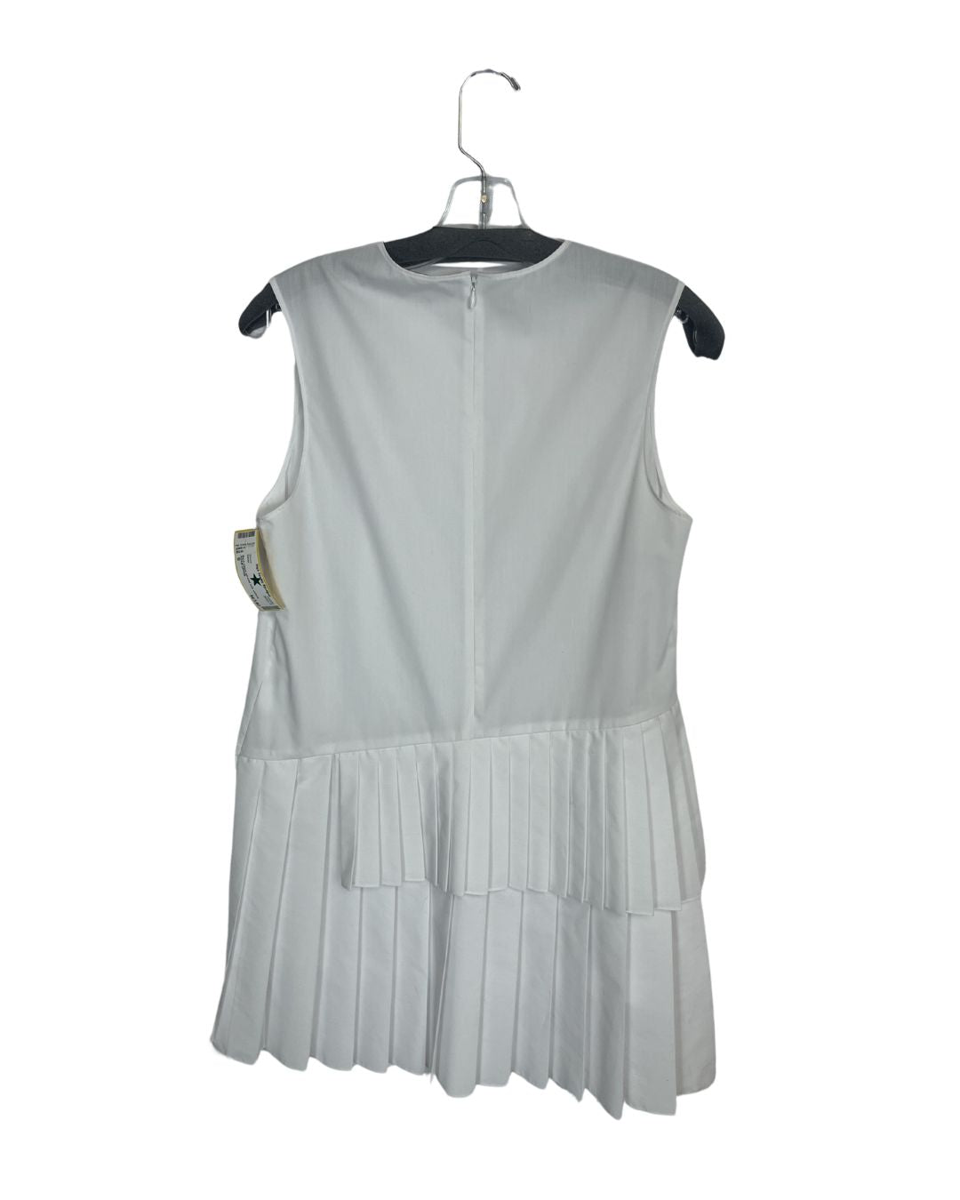 ADAM LIPPES White Pleated Skirt Dress (Size S)