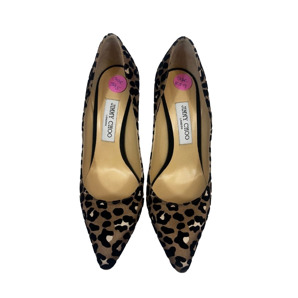 JIMMY CHOO 39.5 Animal Print Animal Print Shoes