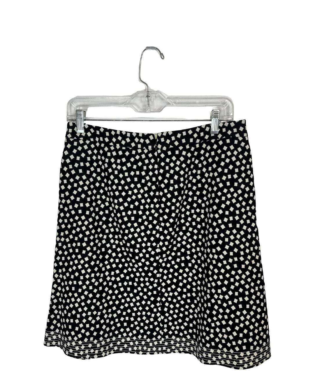 ARMANI COLLEZIONI Vintage Black & White Geometric Pattern Blazer & Skirt Set (Size 8)