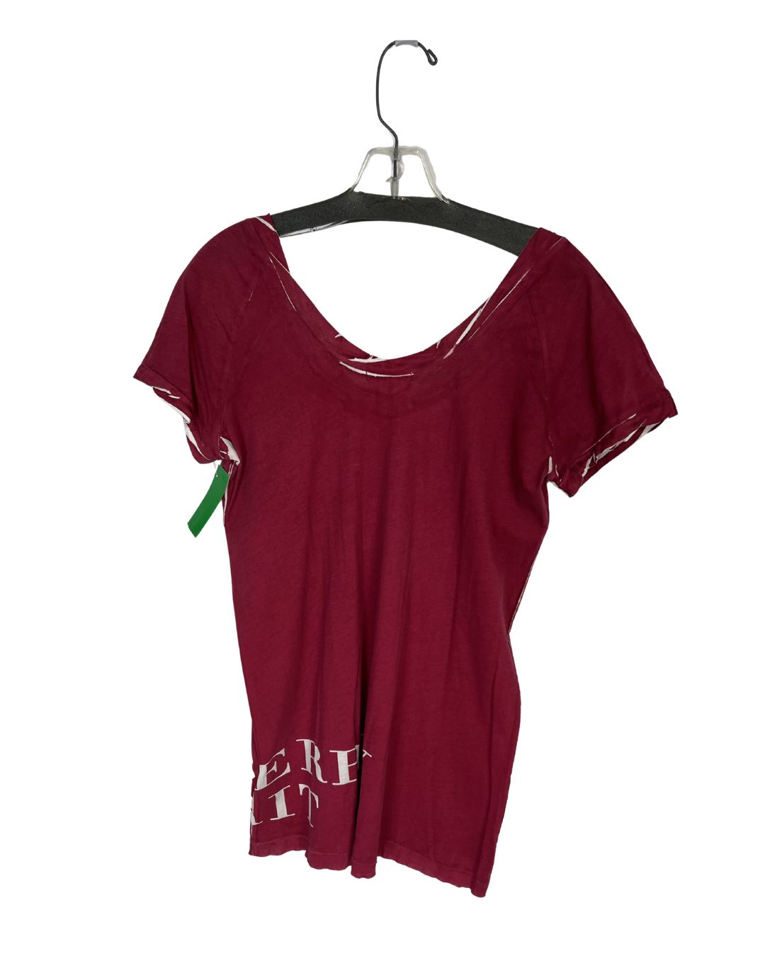 BURBERRY Brit Pink Logo Print Top Shirt (Size L)