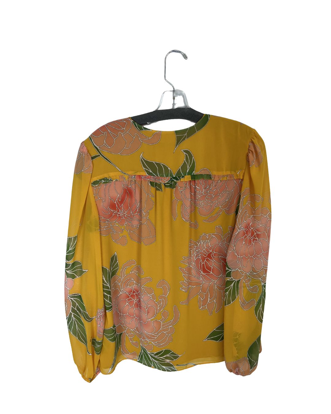 TRINA TURK Yellow Floral Top (Size S)