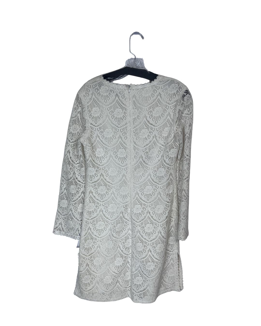 TRINA TURK White Lace Dress (Size 8)