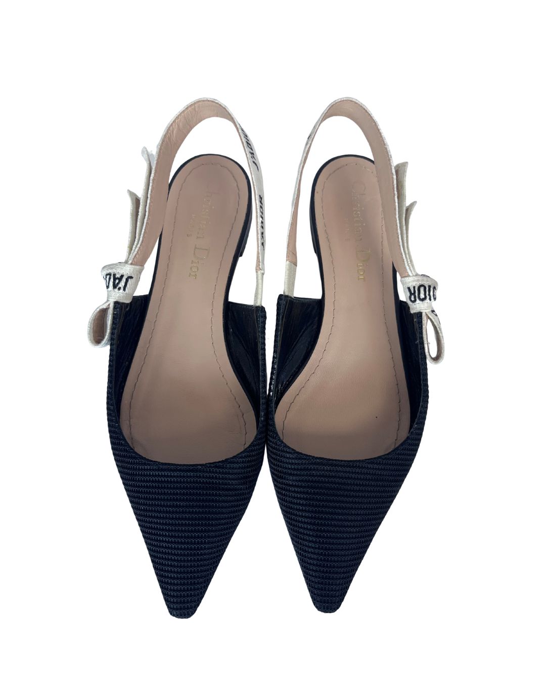 DIOR J'Adior Black Slingback Flats (Size 35) – High Society Resale