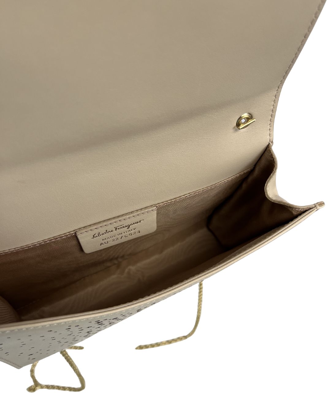FERRAGAMO Miss Vara Twinkle Tan Crossbody Bag