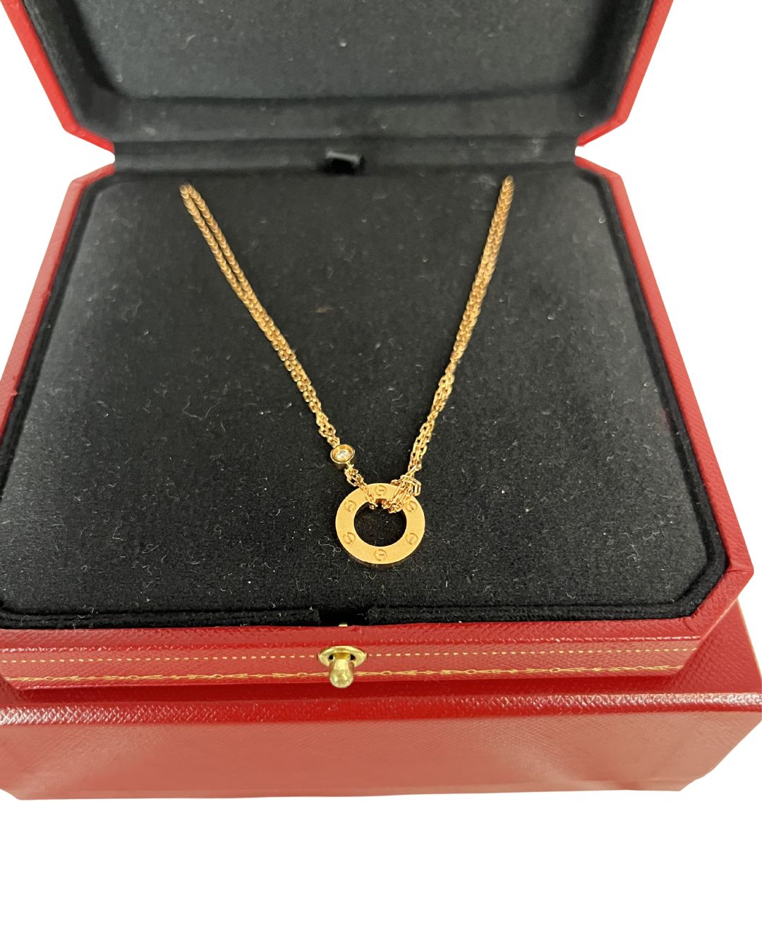 CARTIER Love Pendant Gold Necklace