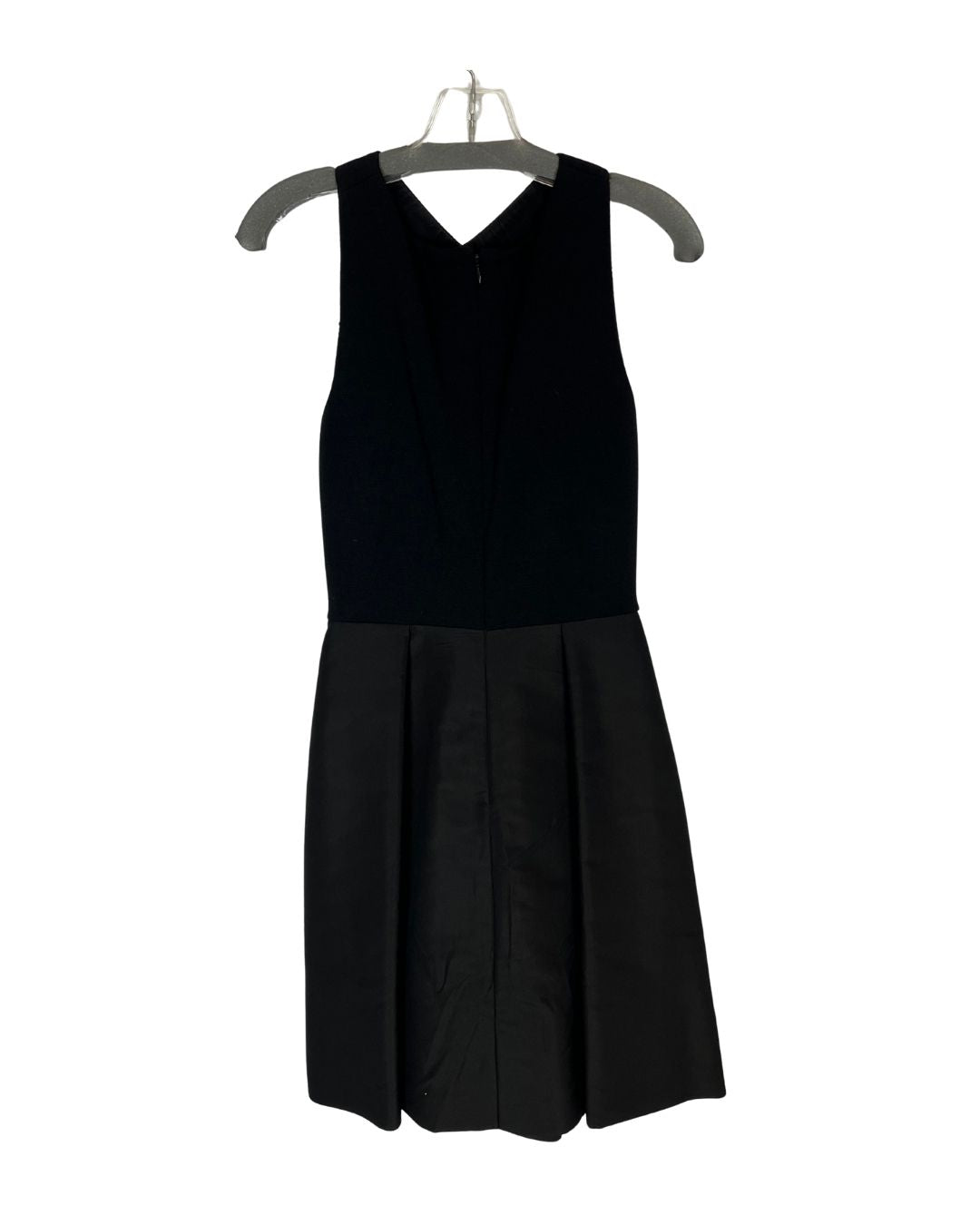 OSCAR DE LA RENTA Black Cross Neck Dress (Size 8)