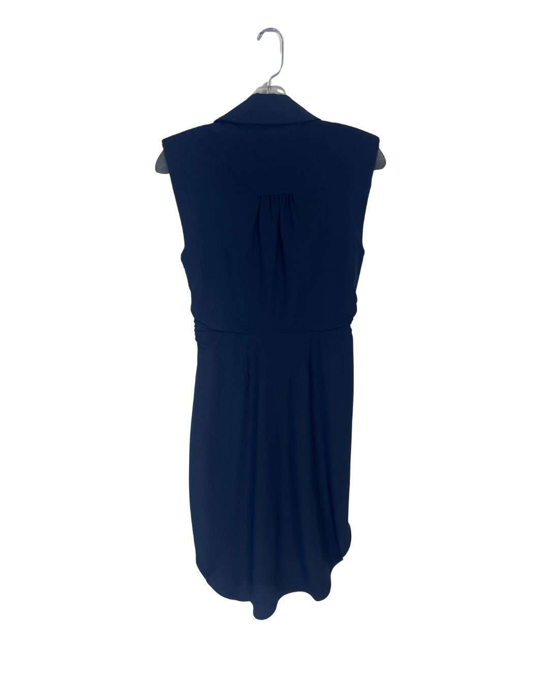 CINQ A SEPT Navy Blue Midi Dress (Size 2)