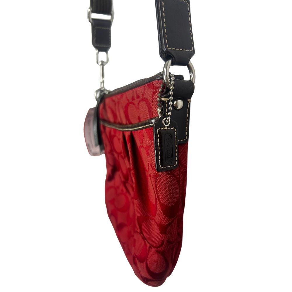 Coach Half Moon "C" Logo Print Crossbody Bag