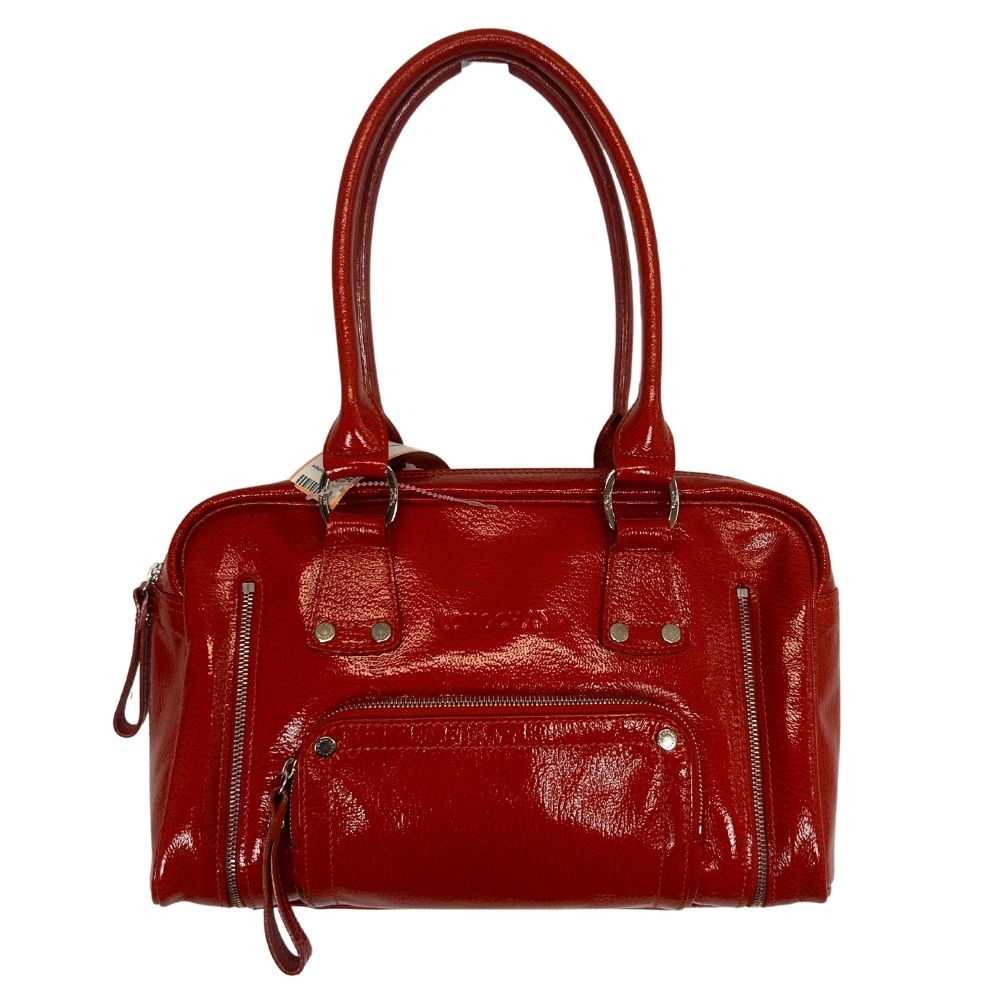 LONGCHAMPS Patent Leather Expandable Tote