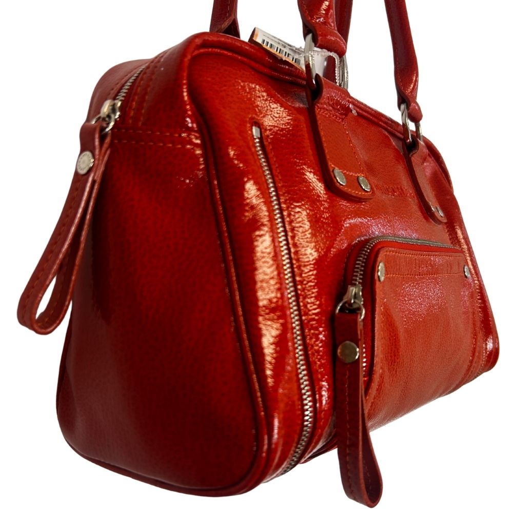 LONGCHAMPS Patent Leather Expandable Tote