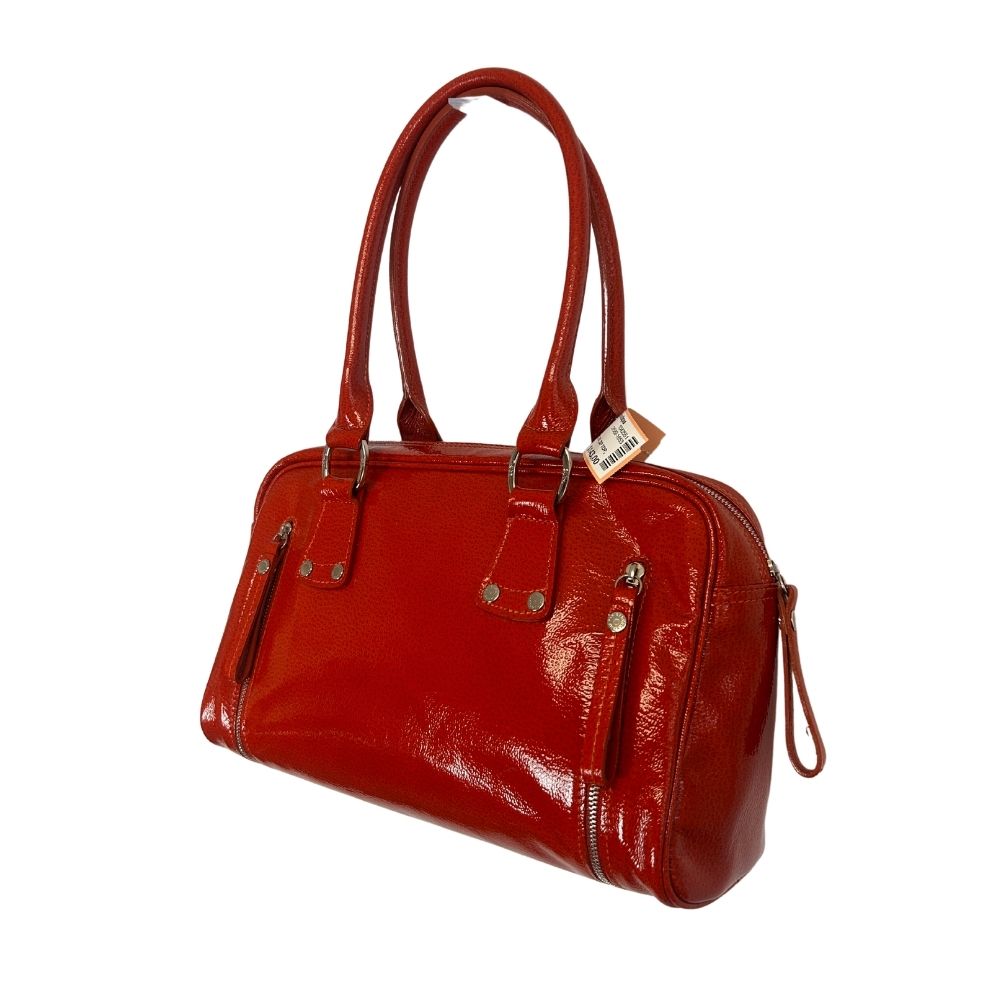 LONGCHAMPS Patent Leather Expandable Tote