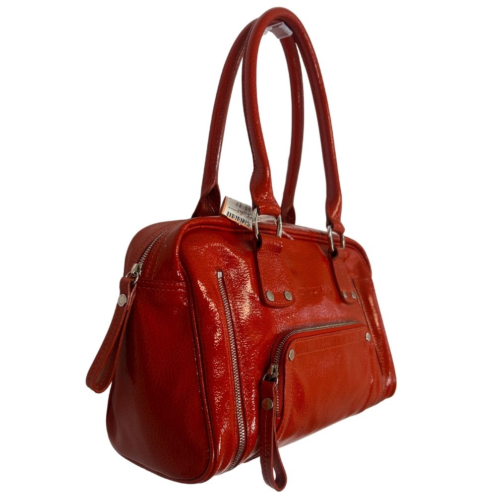 LONGCHAMPS Patent Leather Expandable Tote