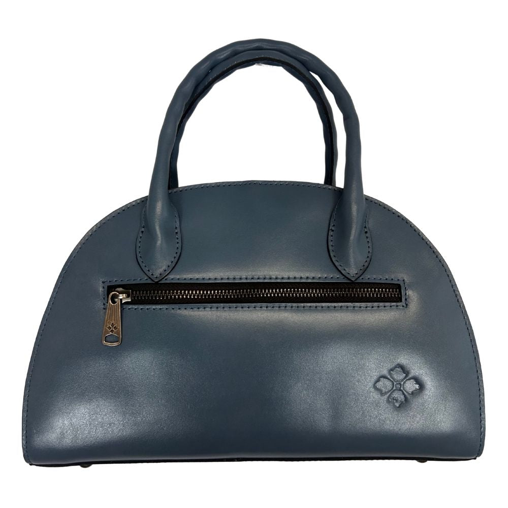 PATRICIA NASH Embossed Floral Half Moon Bag