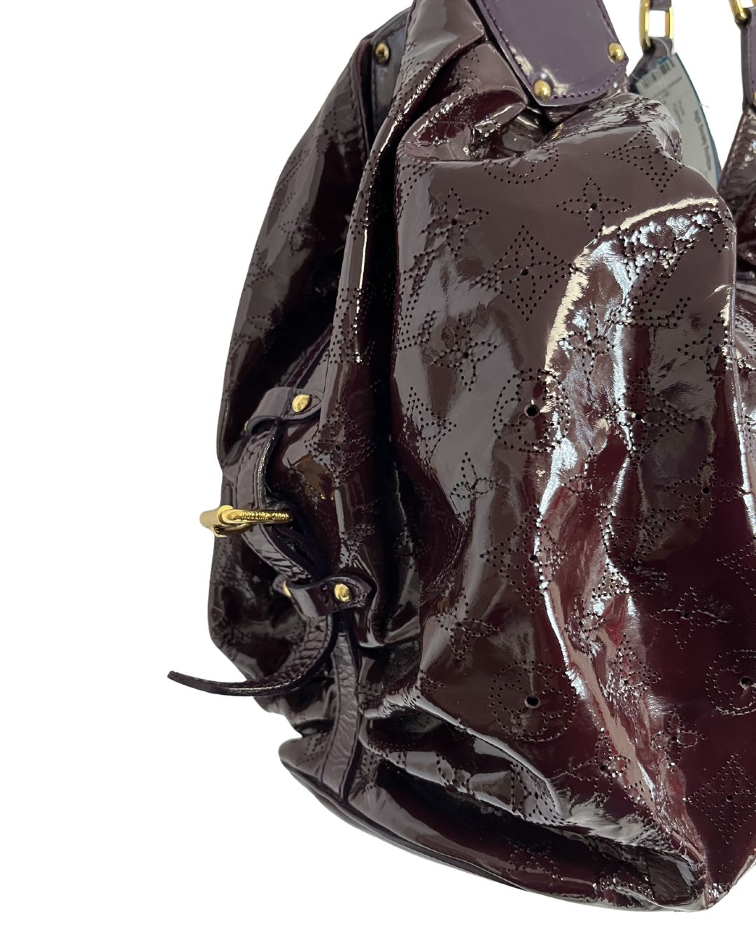 LOUIS VUITTON Limited Edition Monogram Mahina Surya Purple Hobo Bag