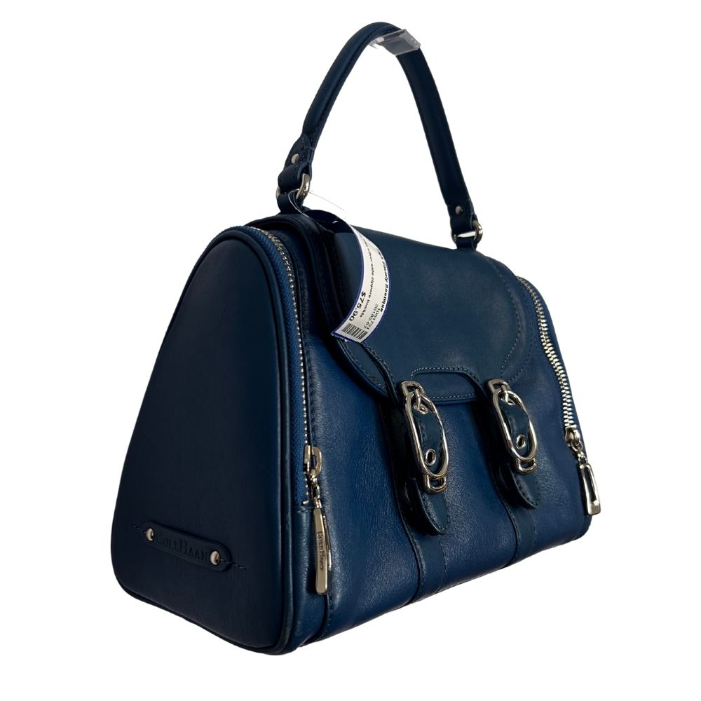Cole Haan Silver Leather Doctor Bag