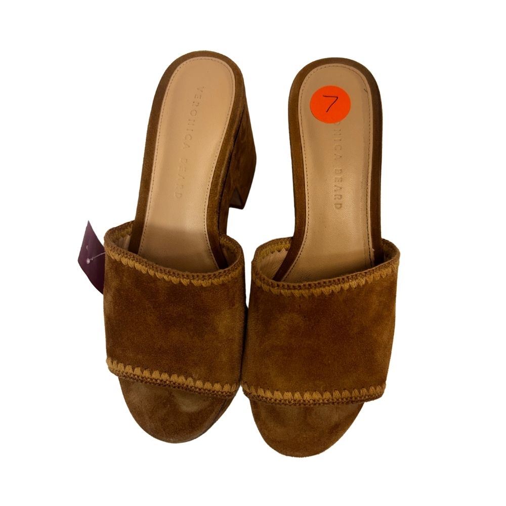 VERONICA BEARD 7 Tan Sandals