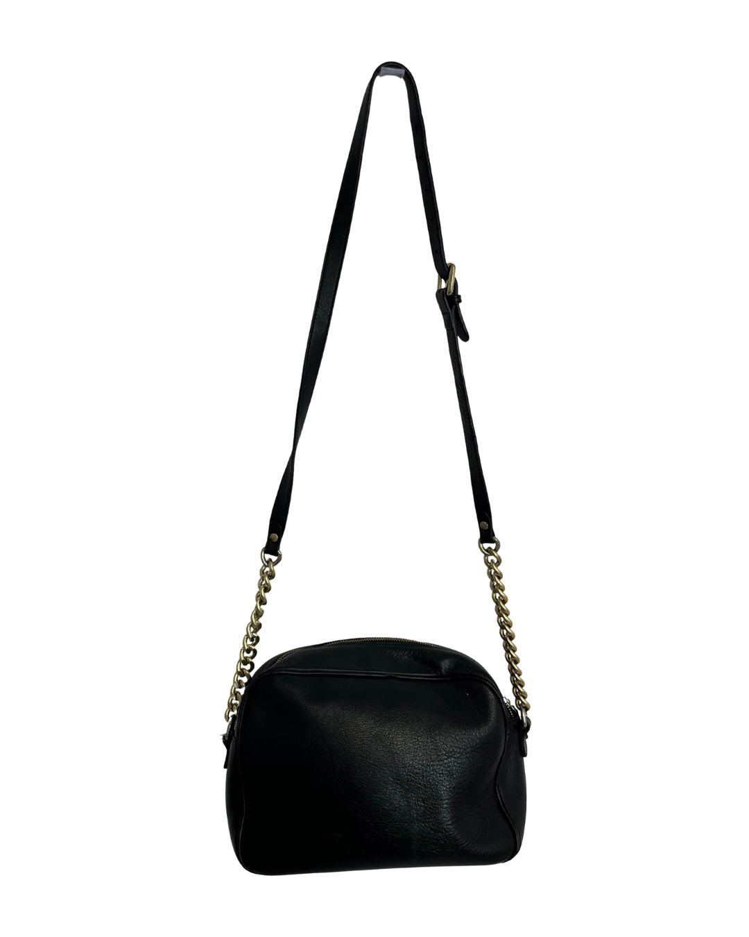 VALENTINO Capucine Studded & Quilted Black Leather Crossbody Bag