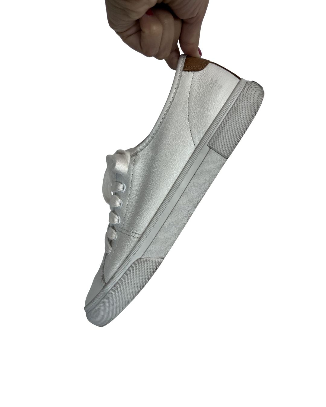 FRYE White Leather Sneakers (Size 7.5)