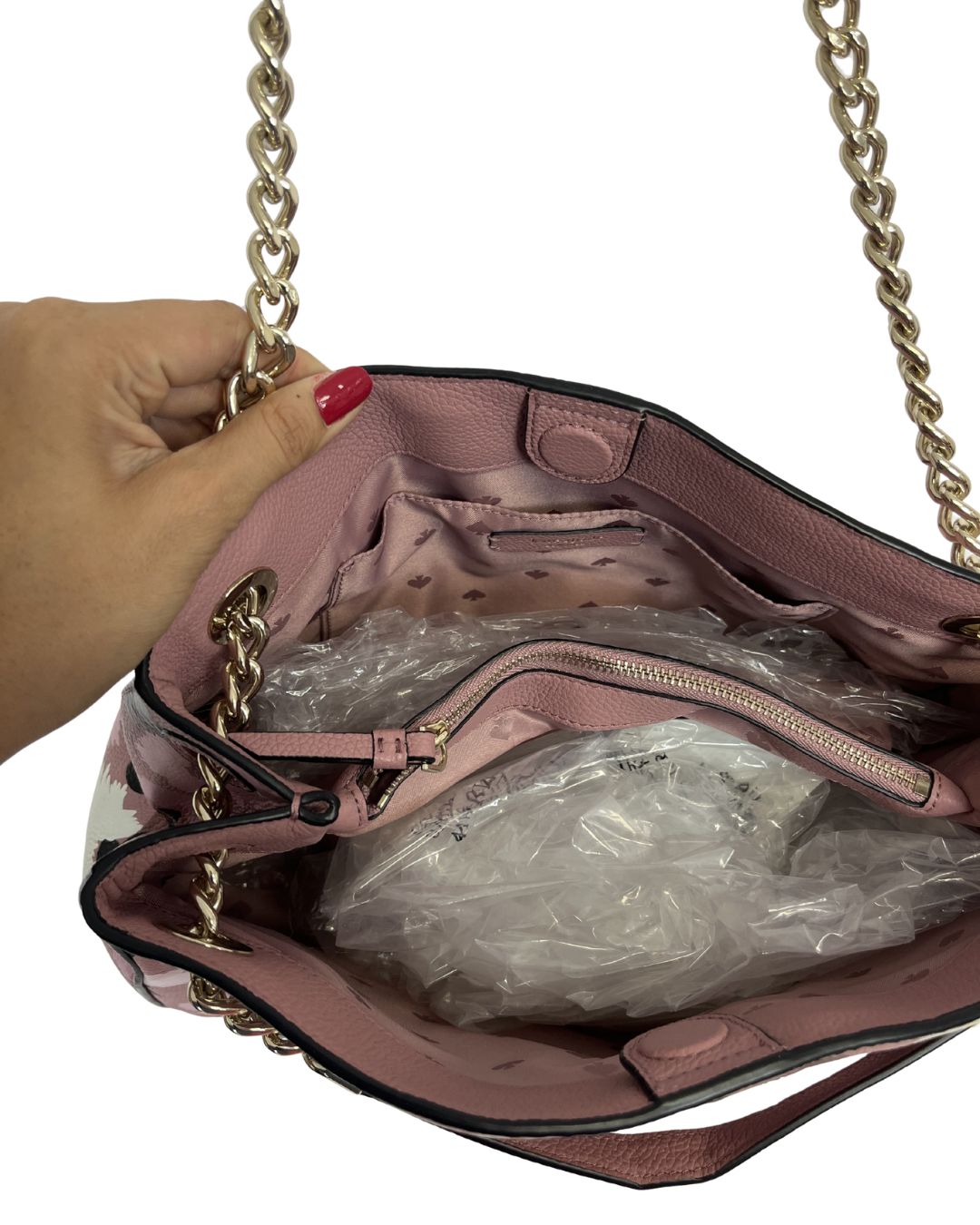 KATE SPADE Briar Lane Gala Pink Floral Shoulder Bag