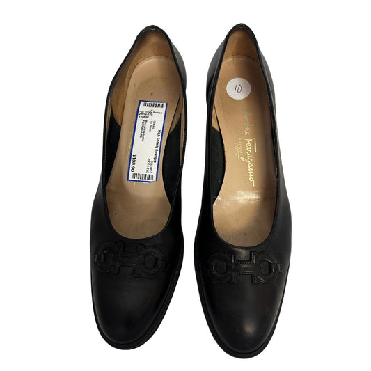 FERRAGAMO 10 Black Shoes