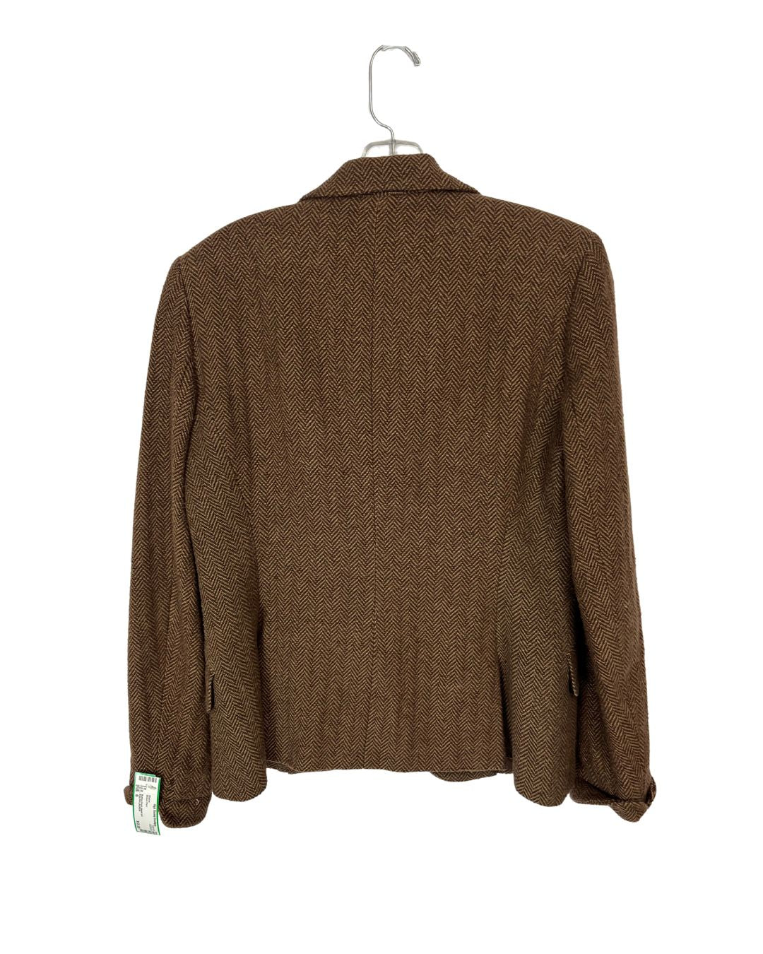 RALPH LAUREN Vintage Brown Print Tweed Blazer (Size 6)