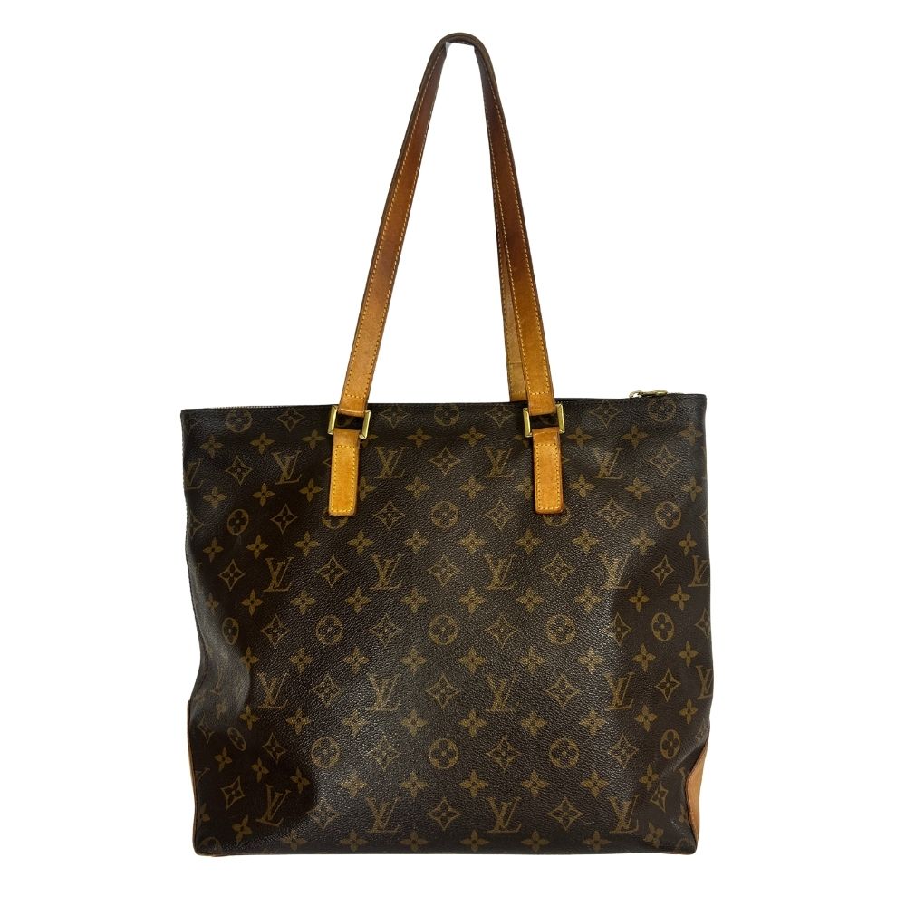 Louis Vuitton Cabas Mezzo Monogram Tote – Brown Canvas with Goldtone Hardware (Authenticated)